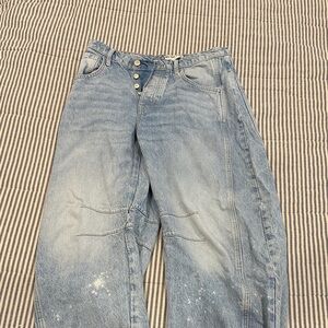 We The Free Light Blue Barrel Jeans